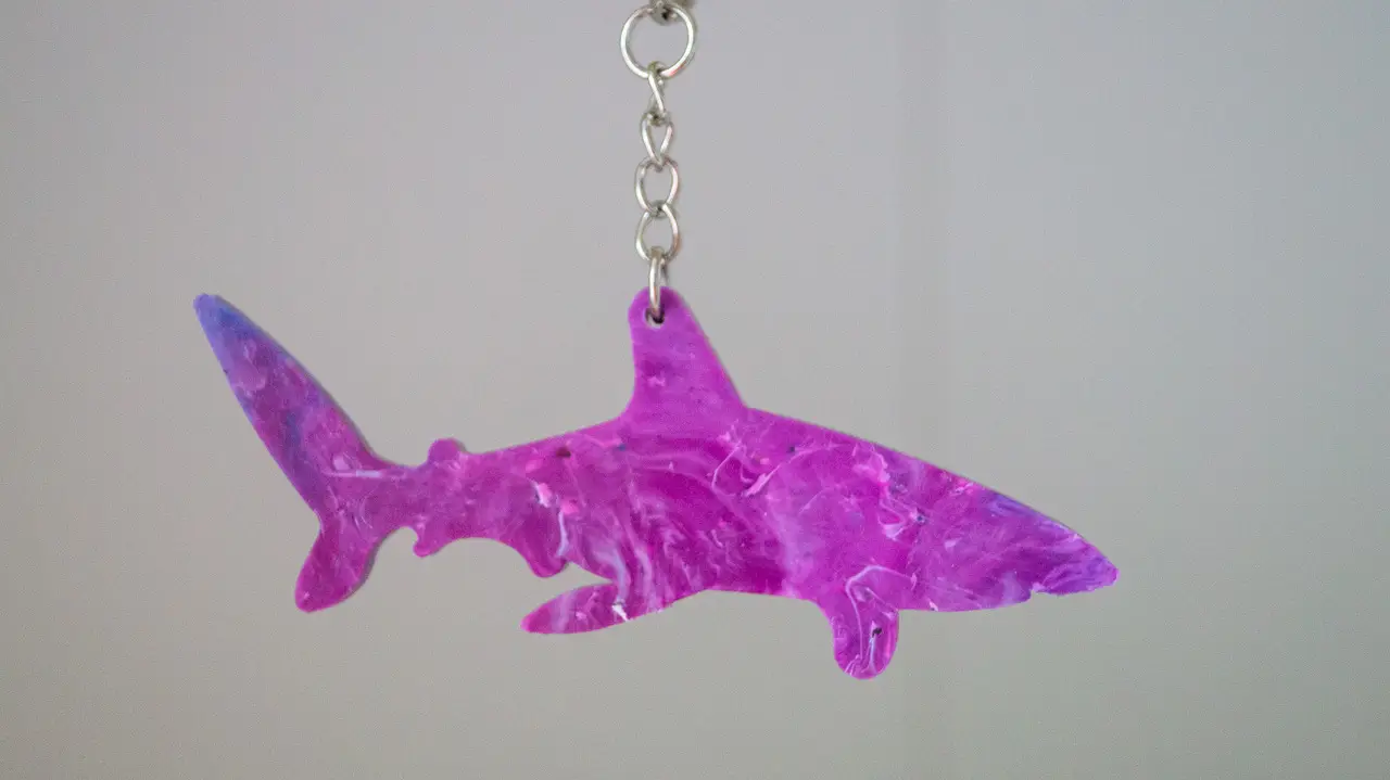 Upcycled Plastic Ocean Wildlife Keyring - Image 7
