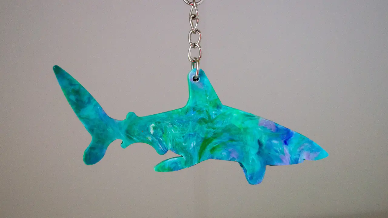 Upcycled Plastic Ocean Wildlife Keyring - Image 6